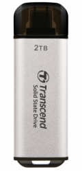 TRANSCEND Externí SSD ESD300S 2TB, External SSD, USB 10Gbps, Type C, stříbrná