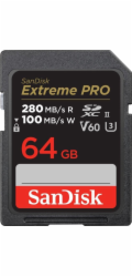 SanDisk Extreme Pro SDXC    64GB UHS-II C10 U3 V60