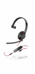 Poly Blackwire 5210 náhlavní souprava, 3.5 mm jack + USB-C/A adaptér, mono