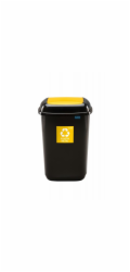 Popelnice Plafor, 28 l, černo/žlutá