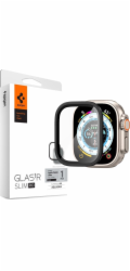 Spigen Glass tR Slim Pro 1 Pack, černé – Apple Watch Ultra 2/Ultra 49 mm