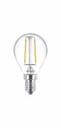 LED žárovka PHILIPS, P45, E14, 2 W, 250 lm, 2700 K