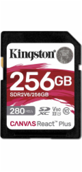 Kingston Canvas React Plus 256 GB SDXC (UHS-II U3, Class 10, V60, A1)