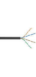 Kabel Conexpro UTP kabel venkovní, CAT5e, PE, 24AWG, 305m, černý