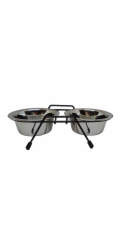 Miska na krmení Hoppy Wire Diner Trapeze, 0,9 l, 2 ks.