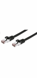 C-TECH kabel patchcord Cat6, FTP, černý, 0,25m