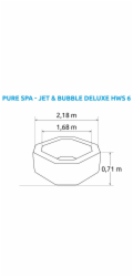 Nafukovací vířivka Marimex  Pure Spa - Jet & Bubble Deluxe HWS 6 -Intex 28462EX