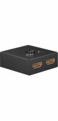 Goobay Manuální HDMI přepínač 2 na 1 (4K @ 30Hz), HDMI přepínač (černý)
