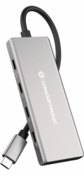 AV adaptér Conceptronic CONCEPTRONIC Dock USB-C->4xUSB-C,3xUSB-A,100WPD o tloušťce 0,25m