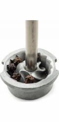 Peugeot Fidji salt mill 15 cm  graphite wood &amp; stainless steel