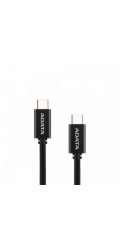 ADATA Kabel USB 2.0, USB-C samec > USB-C samec (černý, 1 metr, PD 3.0, QC 3.0, nabíjení až 100 wattů)