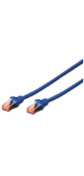 Digitus DIGITUS Professional - Patch-Cabel - RJ- 45 (M) až RJ- 45 (M) - 5,0 m - SFTP, PiMF - CAT 6e - IEEE 802.3 - bezhalogenový, tvarovaný, bez Haken - modrý (balení po 10) (DK- 1644- 010-)