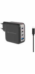 Conceptronická nabíječka CONCEPTRONIC Ladegerät 4Port 100W, 3xUSB-C, 1xUSB-A 1,5m sw