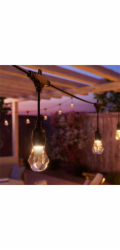 Nanoleaf  Essentials Smart Multicolor Outdoor String Light Starter Kit - vícebarevná venkovní světla 30 m, 55 Lm/žárovka, 27 W 2700 K-6500 K, součástí balení (technologie Matter)