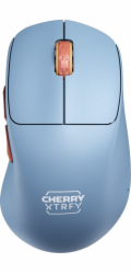 Cherry Bezdrátová sluchátka XTRFY M64 (světle modrá/měděná)