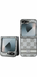 DKNY DKHCZF6PCPTSSE Z Flip6 F741 béžové/béžové s kostkovaným vzorem a potiskem pruhů