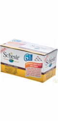 SCHESIR Kuřecí řízky ve vývaru Mono Box - mokré krmivo pro kočky - 6x50g