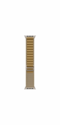 Apple Watch 49mm Tan Alpine Loop - Small - Natural Titanium Finish