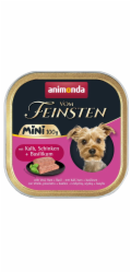 ANIMONDA Vom Feinsten Adult Mini Veal, ham and basil - mokré krmivo pro psy - 100g