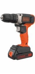 Black+Decker Akumulátorová vrtačka/šroubovák BCD001C1, 18 voltů (oranžová/černá, 1,5Ah Li-ion baterie)