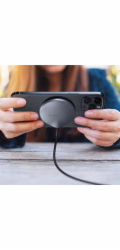 Satechi USB-C Wireless Magnetic Charging Cable - Space Gray