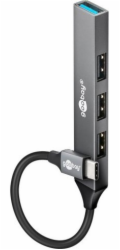 goobay Slim 4portový USB hub, USB-C na USB-A, USB 3.2 Gen1