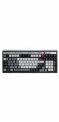 A4tech Bloody B950 podsvícená mechanická herní klávesnice RGB, Brown Switch, USB, CZ,  šedá