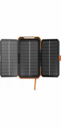 xtorm Xtreme XR203 - Solární powerbanka - drsný - Li-Ion - 10000 mAh - 37 Wh - 20 Watt - PD, QC 3.0 - 3 výstupní konektory (USB-C (PD), 4 pin USB Type A (QC 3.0), USB-C) - na kabelu: USB-C - oranžová