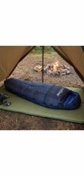Spací pytel Outliner, modrý, pravý, 220 cm