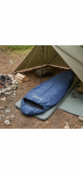 Spací pytel Outliner, modrý, pravý, 230 cm