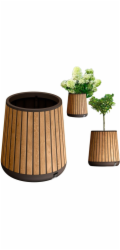 Květináč Keter Deco Conic walnut