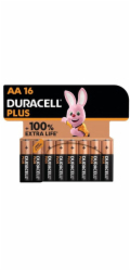 Duracell Plus Alkaline Batterie, Mignon AA LR06 1,5V, Extra Life (16 Stück, AA (LR06))