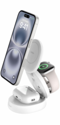 Belkin Boost Charge foldab.mag.  3-in-1 Charg. Qi2 wh. WIZ034kqWH