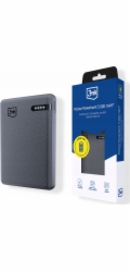 3mk Pocket Powerbank 5,000mAh 12W USB 1C Grey pro Universal