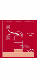 Einhell Schmutzwasserpumpe GC-DP 7035 LL, Tauch- / Druckpumpe (rot/schwarz, 700 Watt)