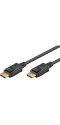 Goobay Essential Kabel DisplayPort Stecker > DisplayPort Stecker, 8K / 120Hz (schwarz, 5 Meter, 40 Gbit/s, DisplayPort 2.0 / 2.1)
