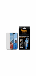 PanzerGlass Privacy - Ochrana obrazovky pro mobilní telefon - ultraširoká velikost s FASTFIT IN-A-BOX - sklo - s bezpecnostním filtrem - pro Apple iPhone 17 Pro