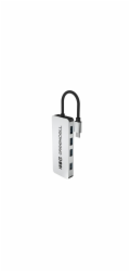 Green Cell USB-C 4v1 HUB (4×USB 3.0) – rychlý přenos 5 Gb/s, hliníkové pouzdro