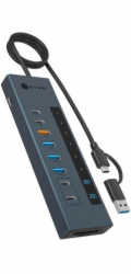 ICY BOX IB-HUB1742CR-C2PD  11-in-1 HUB mit PD &amp; Cardreader