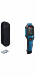 Bosch Powertools Holzfeuchtemesser GMP 2-15 Professional (blau/schwarz, 2x Batterien, Tasche)