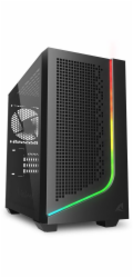 Sharkoon J1000  ARGB    (schwarz, Tempered Glass)