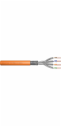 Digitus Professional Cat.7 S/FTP Verlegekabel simplex, B2ca (orange, 100 Meter Rolle)