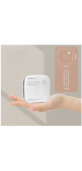 Qoltec Czujnik dymu z baterią | Tuya | Wi-Fi | alarm 85dB | LED