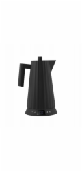 Alessi Plisse Water Kettle  black with Temperaturregelung