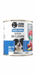 JOHN DOG Good Form Rich in lamb - vlhké krmivo pro psy - 800g
