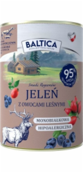 BALTICA Smaki regionów Mono Deer with forest fruits - vlhké krmivo pro psy - 400g
