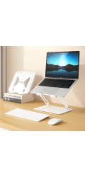 MEDIA-TECH Stojan na notebook – Laptop Stand MT2661W (bílý)