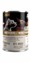 PET REPUBLIC Adult Medium & Small Liver with vegetables - mokré krmivo pro psy - 400g