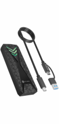 IcyBox Krabice pro SSD disk NVMe M.2 IB-1805ML-CU31, RGB osvětlení