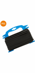 Pletené gumové lano Conacord, průměr 4 mm x 20 m, černé